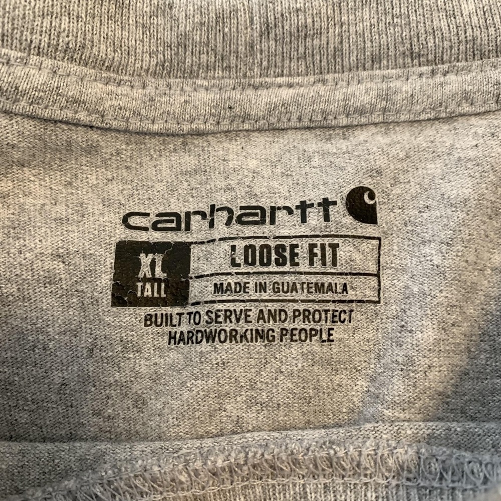 Carhartt Shirt Lot Of 3 Mens XLT Gray Black Pocket Workwear K87 Tagless Tee - Picture 3 of 16